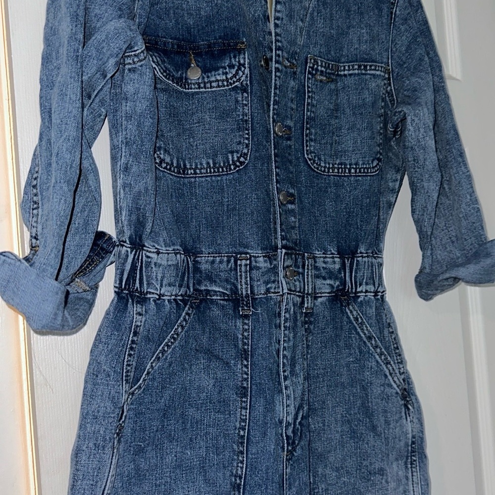 Universal Thread Blue Denim Jumpsuit